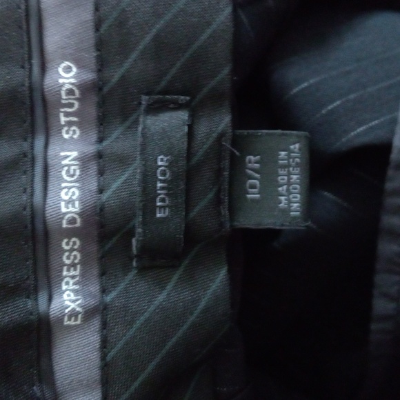 Express Design Studio Editor Dress Pants Striped Slacks - Picture 7 of 8